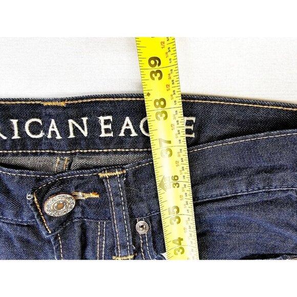 American Eagle Outfitters Size 28X30 Men's Straight Blue Denim 5 Pocket Jeans - Picture 9 of 10